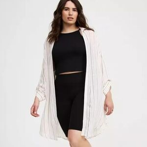 Torrid Oversize Shirt Kimono